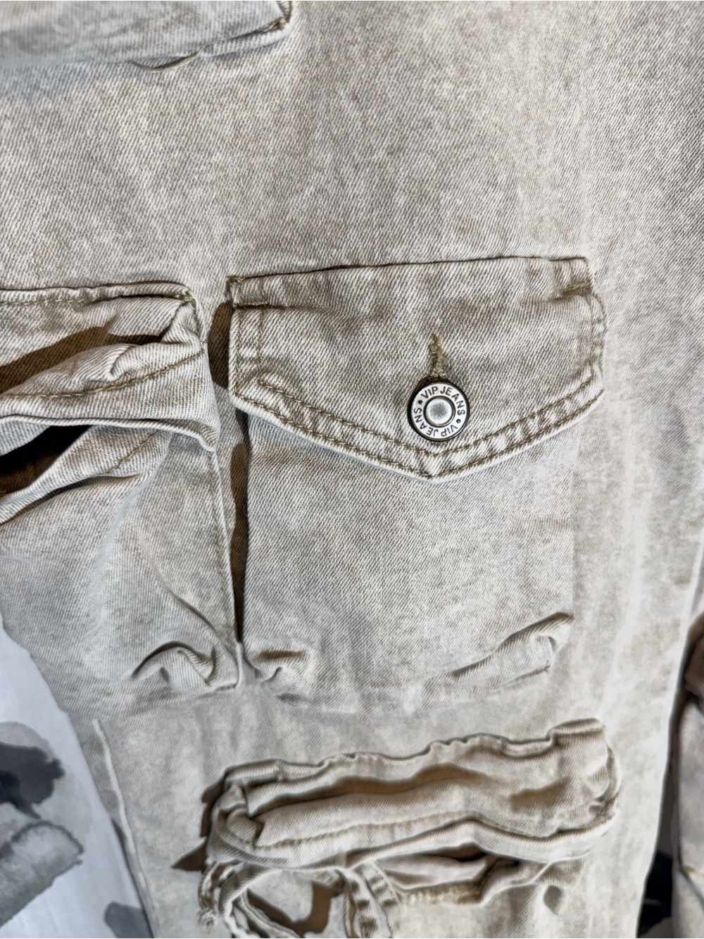 VIP Light Stone Washed Jeans - Picture 6 of 10